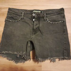 Zadig & Voltaire - Skull stud - Black cut off shorts - Size 36 Boys
